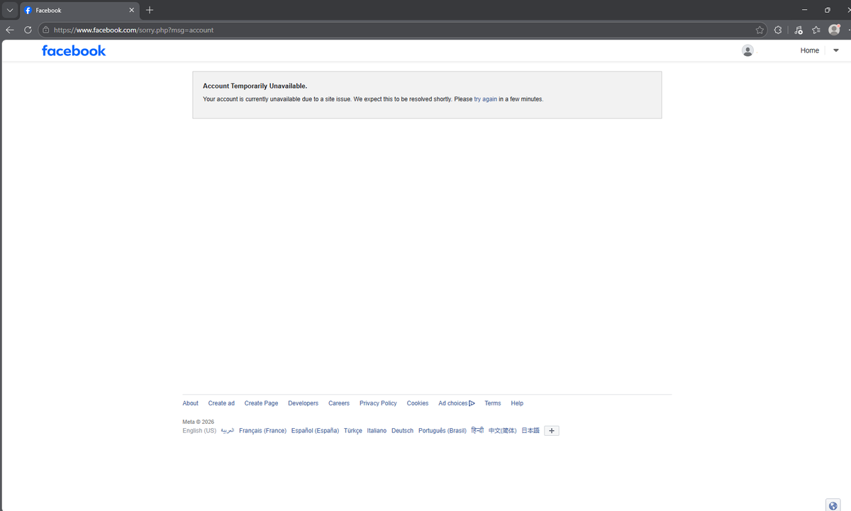ZVWXTV's tweet image. Feels good Facebook is finally down! #FacebookDown