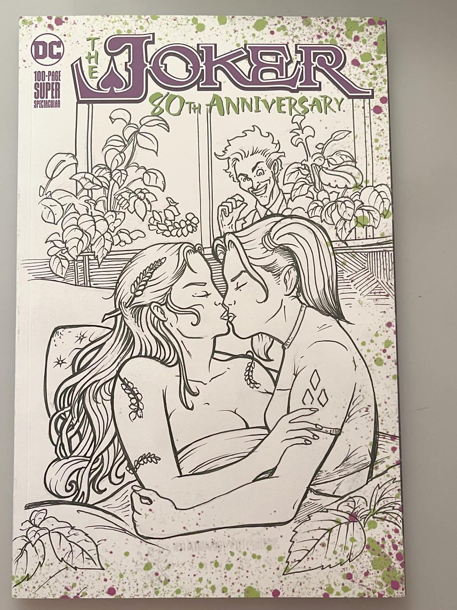Cornerverse's tweet photo. JOKERS DELIGHT! WIP
Joker blank sketch cover for someone. Their request.  Hope ya dig and remember, I am available for hire. Now to lay down the colors…￼ #joker #Poisonivy #HarleyQuinn #dc #openforcommissions #Availableforhire https://t.co/wigaPkMNIS
