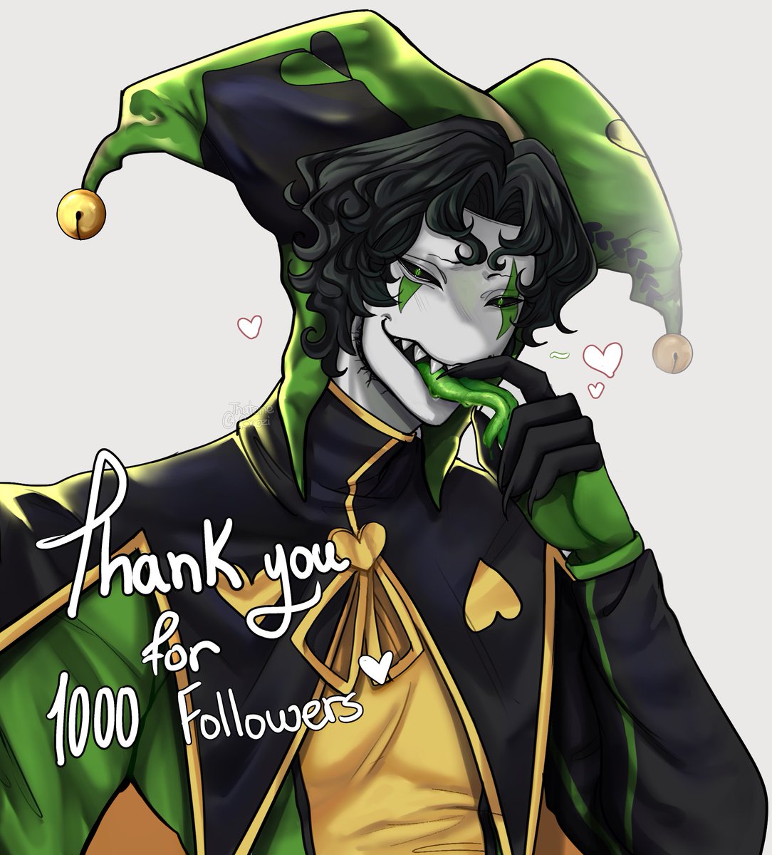 ThatoneBaozi's tweet photo. Thank you all for 1K !!+  support in general, it means a lot to me💚🥹

#thefreakcircus #tfc #tfcharlequin https://t.co/9g7s9lyCvI