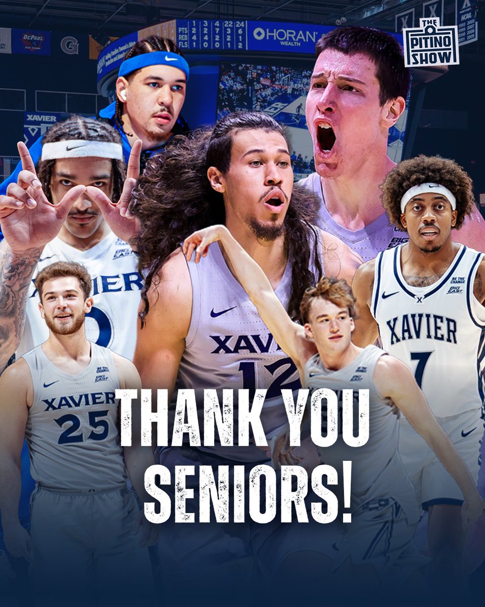 PitinoShow's tweet image. THANK YOU SENIORS! ⚔️🏀

#0 - Roddie Anderson
#1 - Malik Messina-Moore
#4 - Filip Borovicanin
#7 - Isaiah Walker
#12 - Tre Carroll
#25 - Michael Wolf
#53 - Ian Sabourin

#LetsGoX | #PitinoShow
