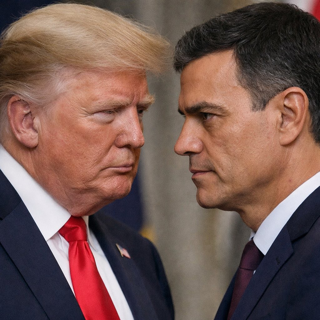 Con sus estupidas amenazas Trump ha convertido el presidente Pedro Sánchez en un referente internacional contra la tiranía de un ególatra que piensa poder hacer lo que quiere con el mundo.