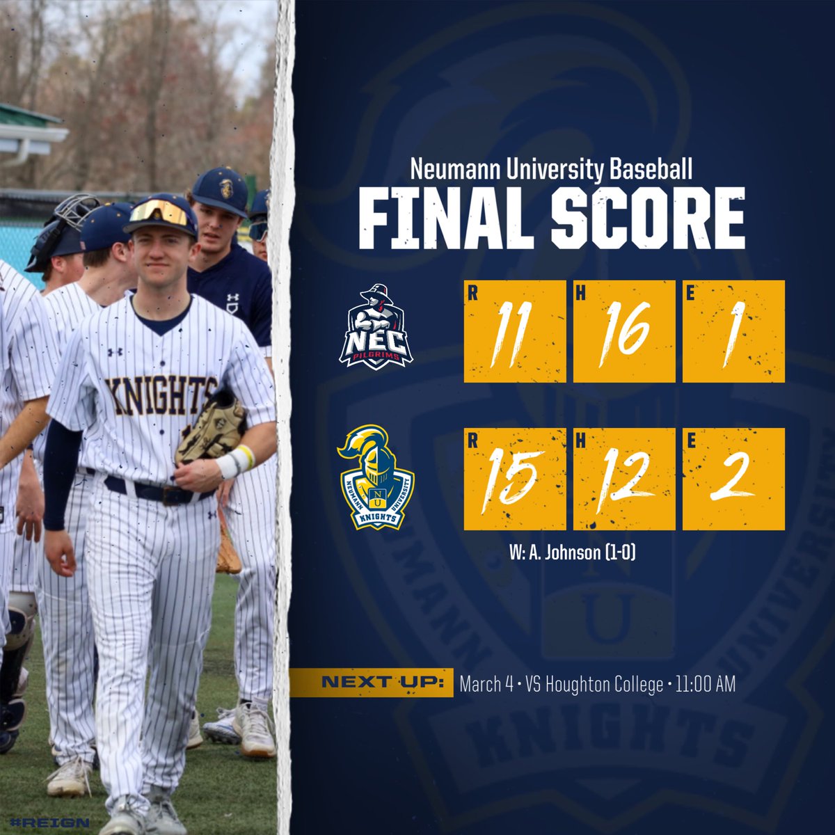 Neumann University Baseball tweet media