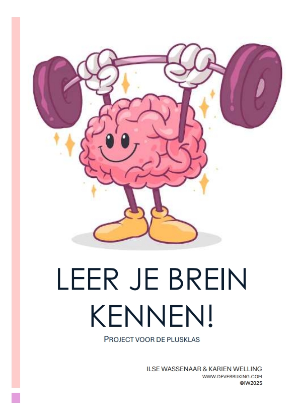 Nieuw: Project Hersenen!
Vanaf nu verkrijgbaar op deverrijking.com
Op zoek naar een project voor hoogbegaafde leerlingen in groep 4 t/m 8? Dit project zit boordevol: digibordlessen, thuisklas-opdrachten, een spelcircuit, een filosofieles en nog veel meer!