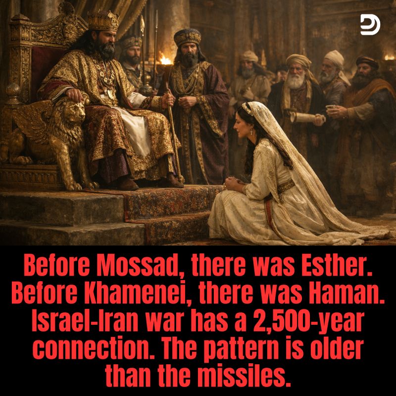 YOU MIGHT NOT WANT TO READ THIS BUT JUST OPEN IT.

Israel didn't start a new war on February 28.
Israel completed an ancient ritual.
Here is the story they won't put on CNN.

2,500 years ago.
Persian Empire.

A man named Haman wanted every Jew in the empire dead.
He was the
