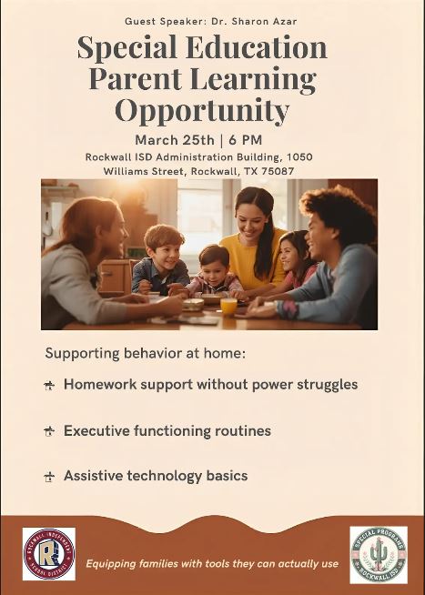 RISDSpecial's tweet photo. SAVE THE DATE for March 25th. We look forward to having you join us. @rockwallschools https://t.co/RJ0BOGQ0mf