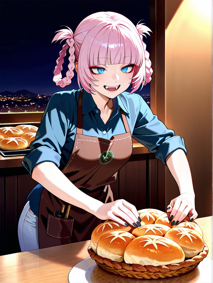 よふかしのうた #AIart #眷属の会 【よふかしベーカリー】