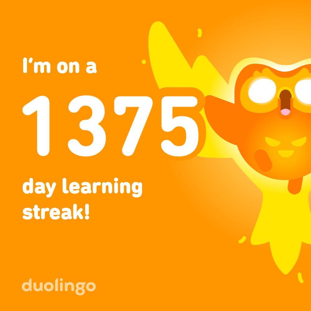 Learn a language with me for free! Duolingo is fun, and proven to work. Here’s my invite link: invite.duolingo.com/BDHTZTB5CWWKSN…