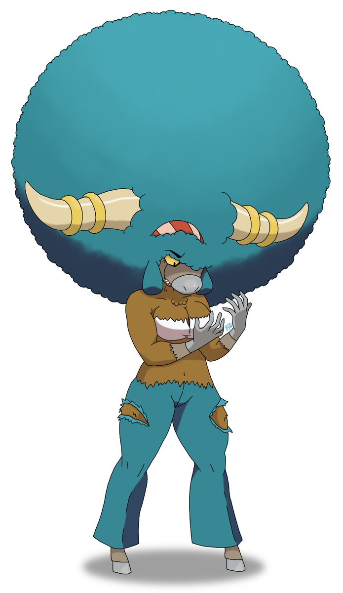 Made another Pokemon Trainer fusion, this time with Lenora and Bouffalant!

#Pokemon #Pokemontf #Bouffalant