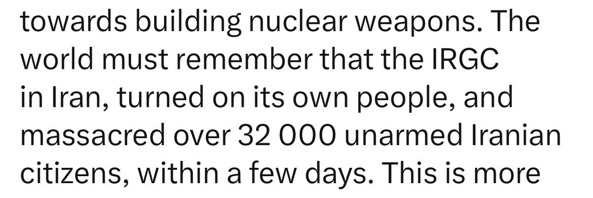 Iran killed 52% more citizens in a week than South Africa during the entire 46 year reign of Apartheid.👇🏻

But <a href="/CyrilRamaphosa/">Cyril Ramaphosa 🇿🇦</a> remains loyal.
