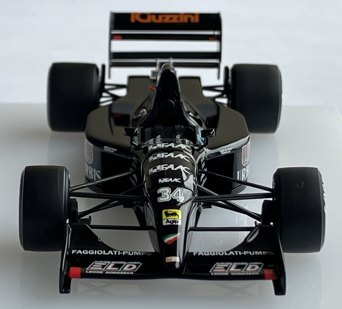 #34の日
1/43 scratch building
Andrea Moda S921 Judd
Monaco G.P.  1992
#34 Roberto Moreno