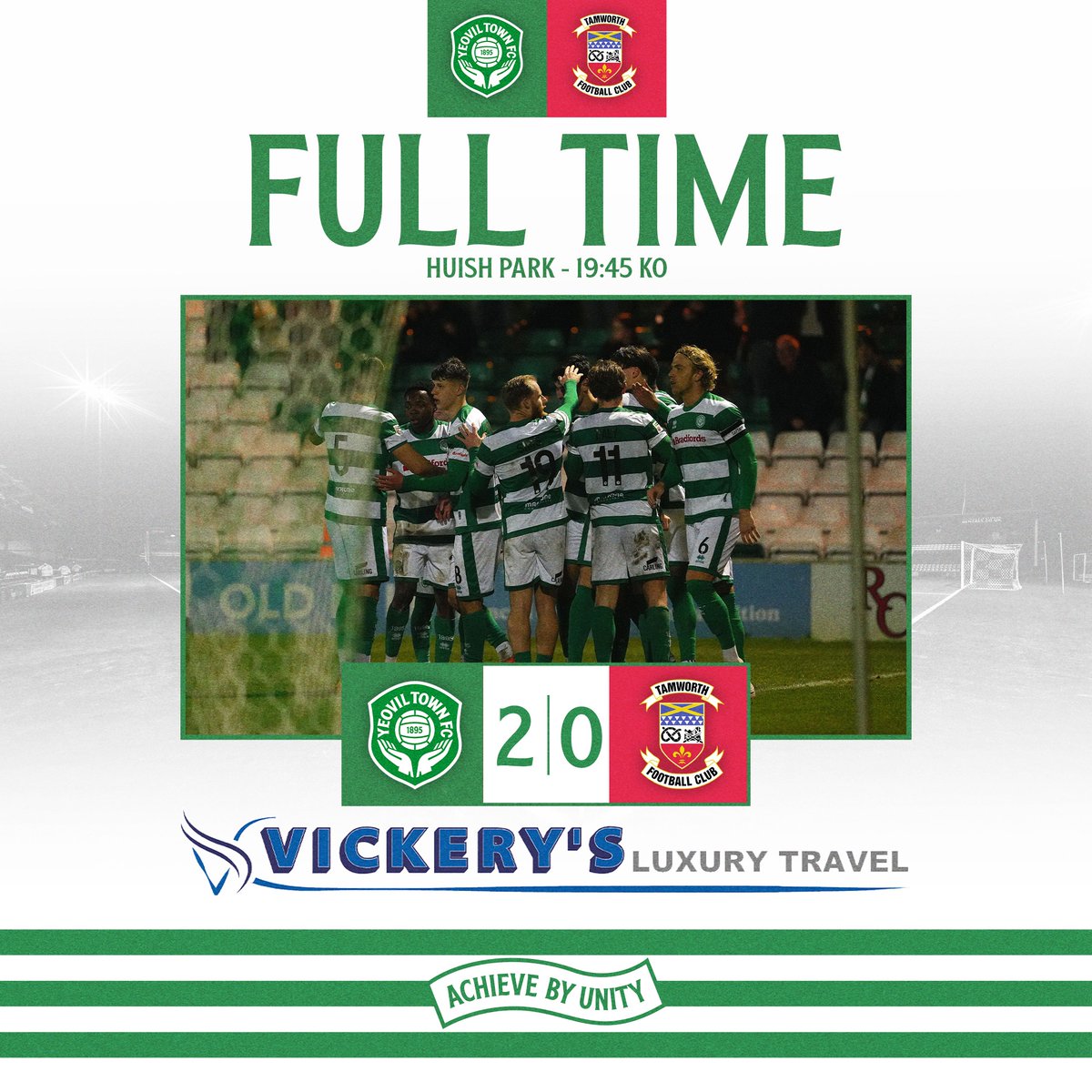 FT | Yeovil Town 2-0 Tamworth

BACK TO BACK NATIONAL LEAGUE WINS!! 

#YTFC 💚