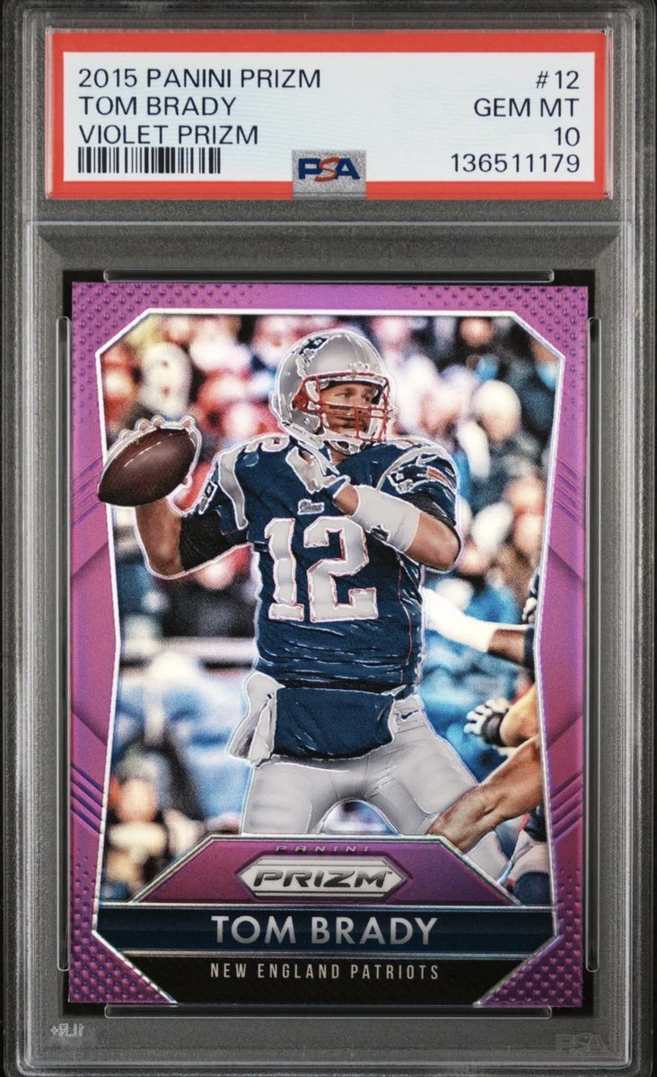 joessportscard's tweet photo. 🎁Appreciation Day Giveaway🎁

Winner Announced Friday 

🔥 PSA 10 2015 Panini Prizm Tom Brady Violet Purple 

To enter
1. Follow
2. Retweet
3. Like
4. Comment
5. Quote tweet https://t.co/ZdjSfQtGQM