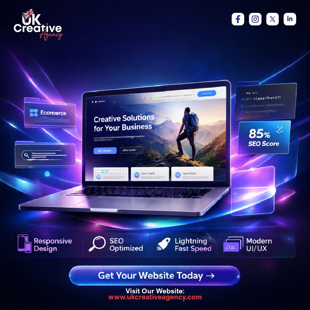 ukcreativeofc's tweet photo. Need a website that actually grows your business? 

Creative Solutions → Responsive Design | SEO Optimized | Lightning Fast | Modern UI/UX

DM to level up your online presence today! 

#ukcreativeagency #WebDesign #UIUX #SEO #WebDevelopment #ResponsiveDesign #DigitalMarketing https://t.co/Q46CKUs3YU