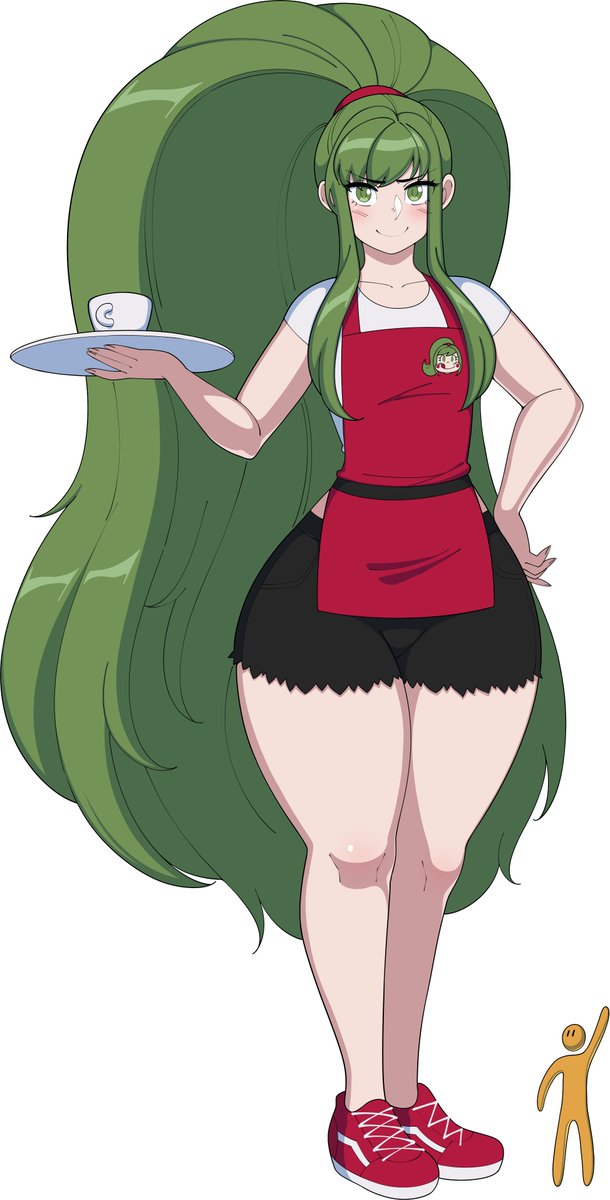 Here's concept art of our cutie with the booty, Yuyu Yugiri!