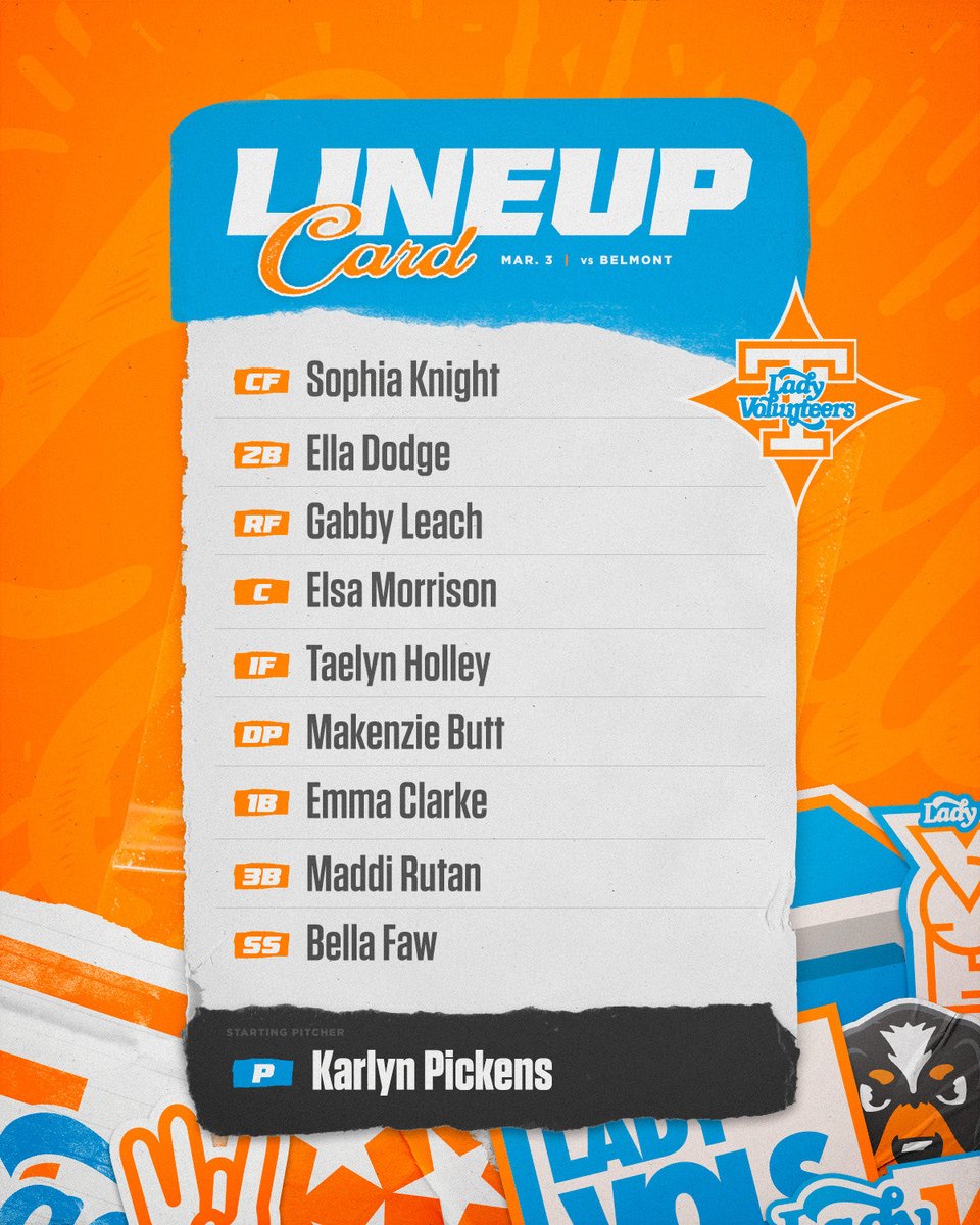 lineups vs. belmont! 📺 SECN+ 📲 https://t.co/SwI01nM5F4 📻 https://t.co ...