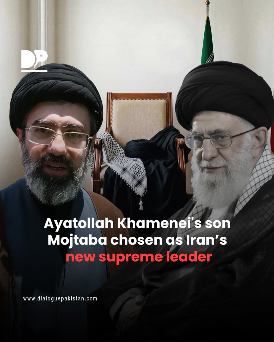 Mojtaba Khamenei, the son of Iran's Supreme Leader Ayatollah Ali Khamenei who was martyred in US-Isr@eli str!kes, has been chosen as the next leader of the Islamic Republic by the country's Assembly of Experts, according to Iranian media.

#Iran #tehran
#war #ww3 #TelAviv #Isreal