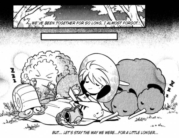 Bulbagarden's tweet photo. This is Admin’s favourite panel from the entirety of PokéSpe

As the years pass the untrammelled nostalgia only grows in potency https://t.co/RIzXW8GM4l