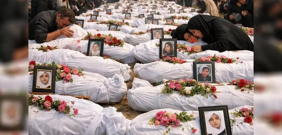 O ataque dos EUA/Israel contra as meninas iranianas é o maior massacre de estudantes do sexo feminino já registrado na HISTÓRIA MUNDIAL. Lembre-se disso quando ouvir o Flávio Bolsonaro pedindo para os EUA bombardearem o Brasil. Sua filha pode ser a próxima.