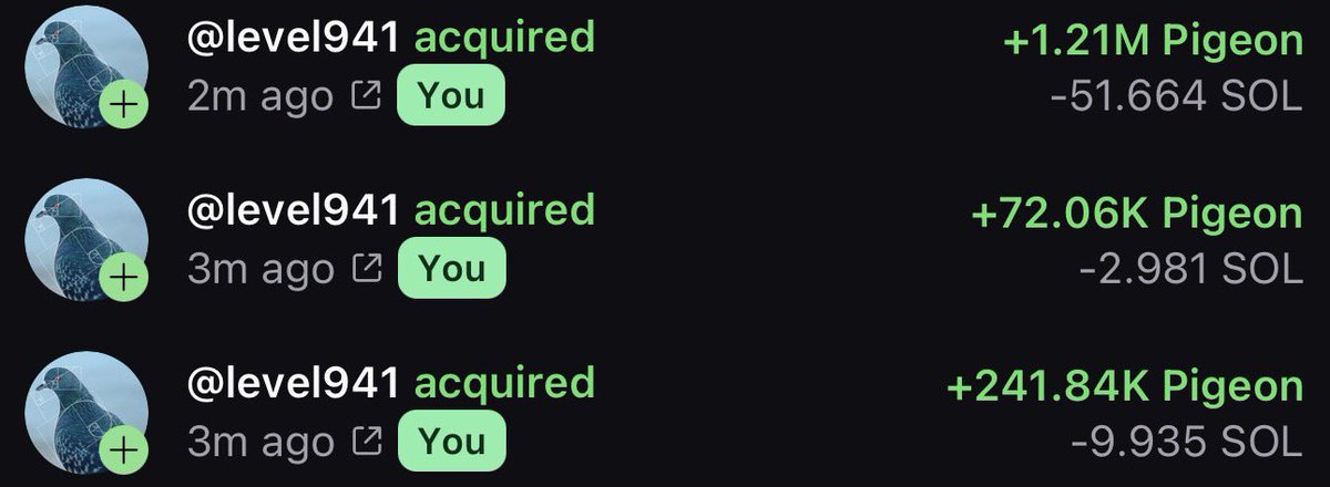 Millions added.

PIGEON