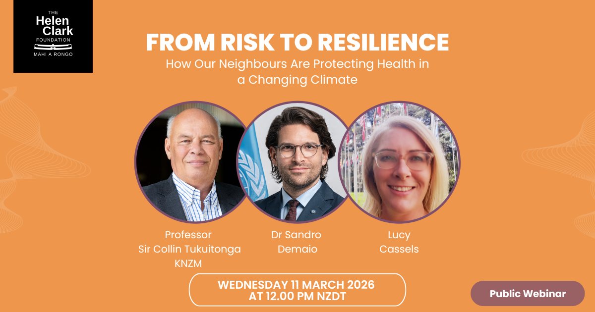 Mahi a Rongo | Helen Clark Foundation tweet media