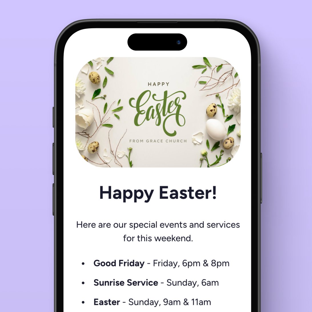 clearstream_io's tweet photo. Easter is just around the corner! Connect with your church by sending digital connect cards, scheduling follow-up texts, creating QR codes, and more — all included with your Clearstream plan! Read more at the link in our bio 🙌 https://t.co/cjJSawBKeM