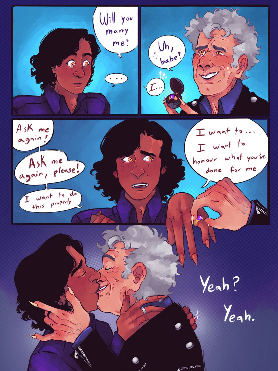 Dm engagement commission for <a href="/armandsbff/">armand</a> inspired in 'Have you ever been married, Mr Molloy?' By hummingbeeoOo on ao3💍