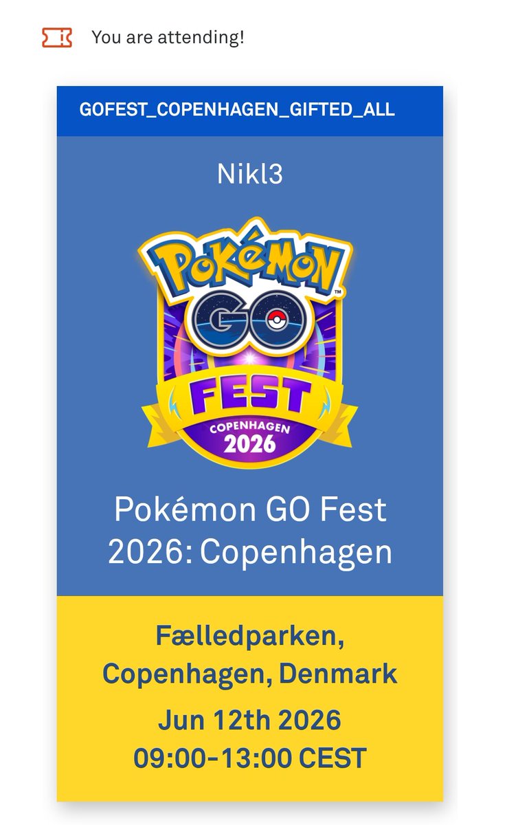 Nikl3 🔜✈️ GOFest Copenhagen 🎉 tweet media