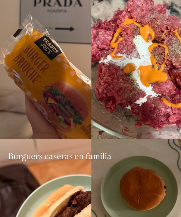 mercurypoftu's tweet photo. 1) Cual es la idea de MOSTRAR UN PAQUETE de pan para hamburguesas? Por que es Trader Joe's nomas? 
2) No queres ponerle el salero entero?
4) (porq no se contar) Parece que no viste el paquetito que dice Clarito BURGER y escribis burgUers. 
Tan viajada y tan burrela https://t.co/XVSVFrrcbc