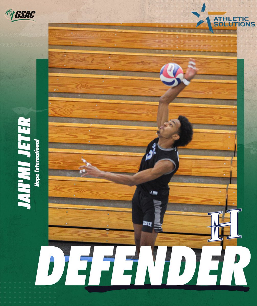 gsacsports's tweet photo. 🏐GSAC Men’s Volleyball Players of the Week 🏐 Presented by Athletic Solutions

🏆 Player of the Week: Horatio Maumasi  🔥 Setter of the Week: Maddox Goron @OUAZSpirit 
🛡️ Defender of the Week: Jah’mi Jeter @HIURoyals 

Congrats on the big-time performances! 👏💪 #gsacmvb https://t.co/ryV6R1JY0L