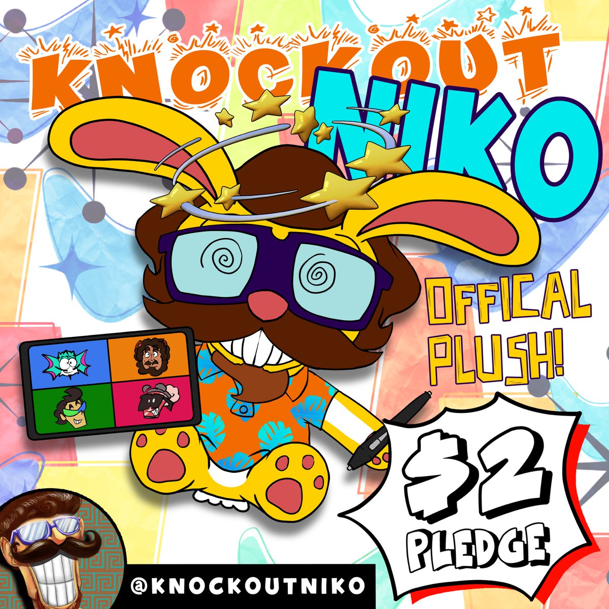 knockoutniko's tweet photo. I’VE GOT A PLUSHIE IN PRODUCTION! THANK THE FOLKS AT @gimmeswagmerch ! WE NEED 100 PLEDGES IN 10 DAYS! LINK IN THE DESCRIPTION! PLEDGES ARE JUST $2!

https://t.co/6P87iXkYtc https://t.co/Rco2GrKuDn