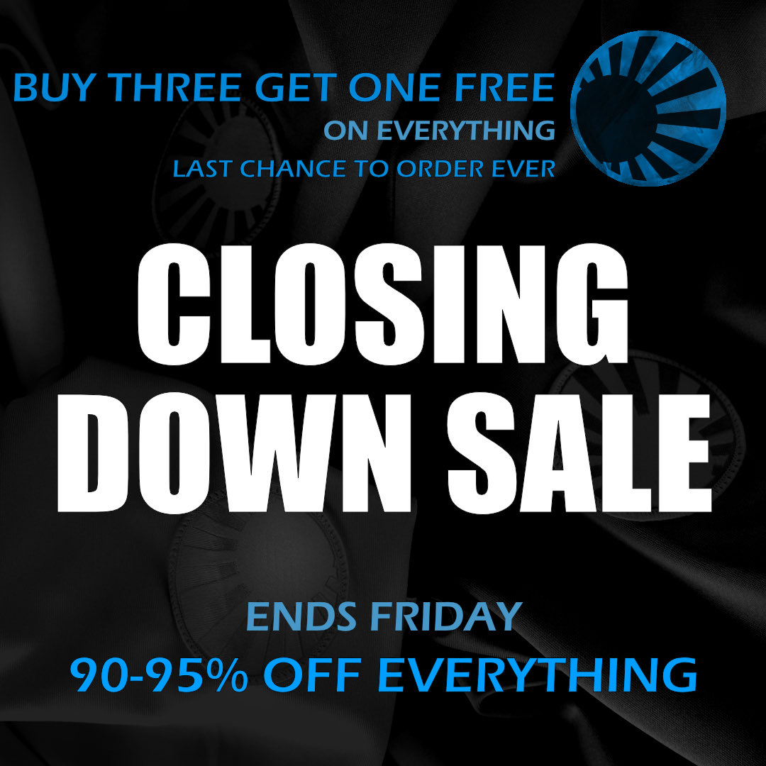 Rayelleuk's tweet photo. ‼️CLOSING DOWN SALE‼️ LAST CHANCE EVER ENDS FRIDAY‼️ 90-95% OFF EVERYTHING! BUY 3 GET 1 FREE‼️ T-SHIRTS FROM £3‼️ https://t.co/eUvDQbn4iV ‼️‼️‼️ https://t.co/mga0SHyy5s