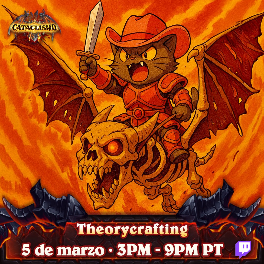 Gracias a <a href="/PlayHSLATAM/">Hearthstone LATAM</a> estaremos este Jueves en el #Theorycrafting de

☄️Cataclismo🔥

La nueva expansión de #Hearthstone Probando mazos y tendremos sorteos🎁

Participa👇

-❤️y🔁
-Seguirme aqui y twitch.tv/elgatoradio
-Menciona un amigo con aliento a dragón
-Estar en el sorteo