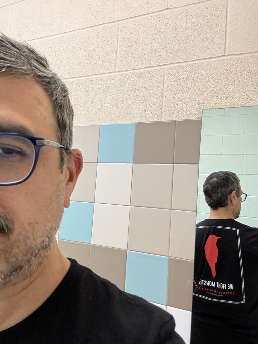 OESILE999's tweet photo. @WFM_Org proudly wearing my shirt. I’m wearing this everyday until someone asks me about it. Like minded folks, I’m in the DFW area, we should connect. I must do something more than what I am doing. I’ll die protecting my kids and I’ll die for yours too https://t.co/qhl9qoYg9I