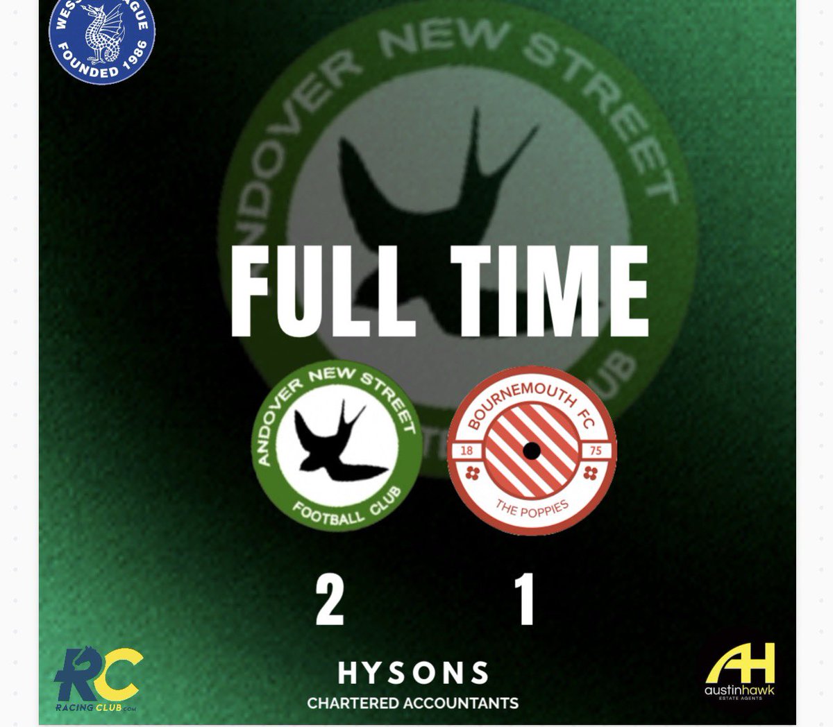 ANDOVER NEW STREET 💚🖤⚽️ tweet media