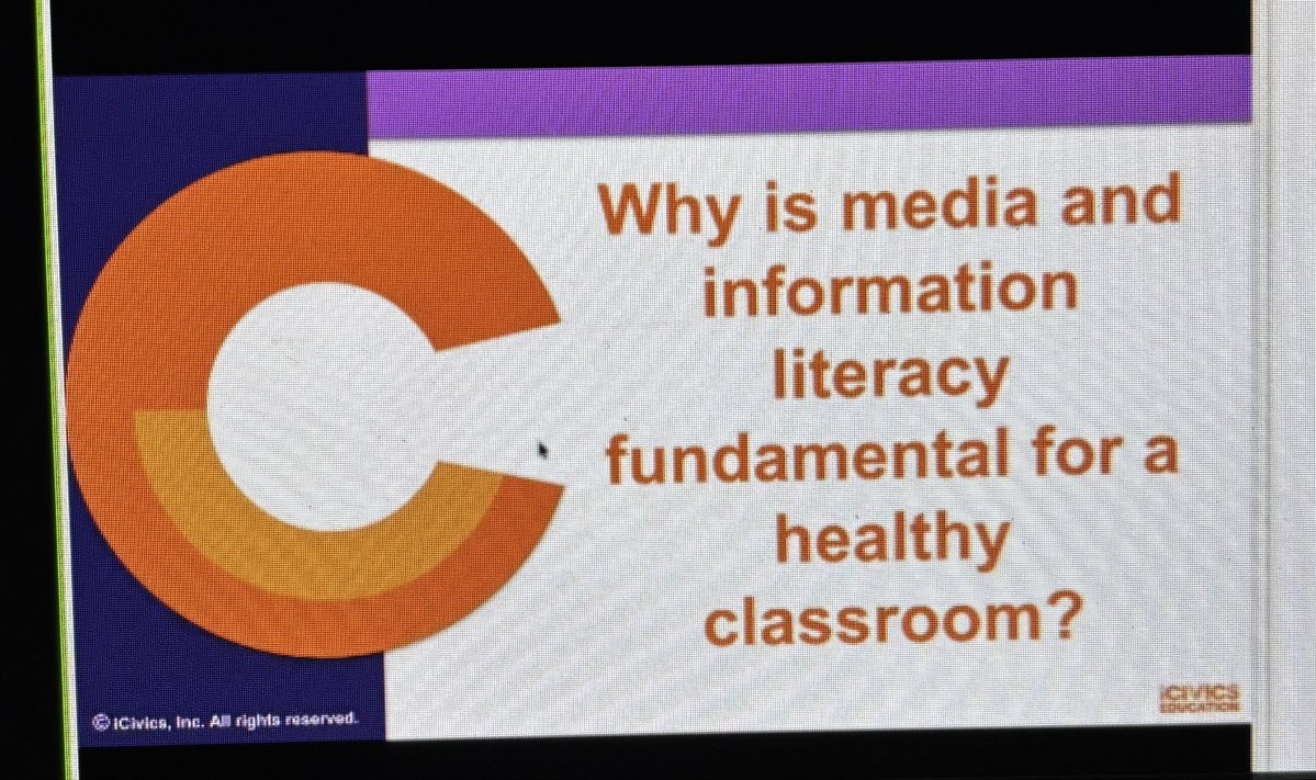 Another great icivics session learning about media and news literacy. Great resources to use with students on media and information literacy.