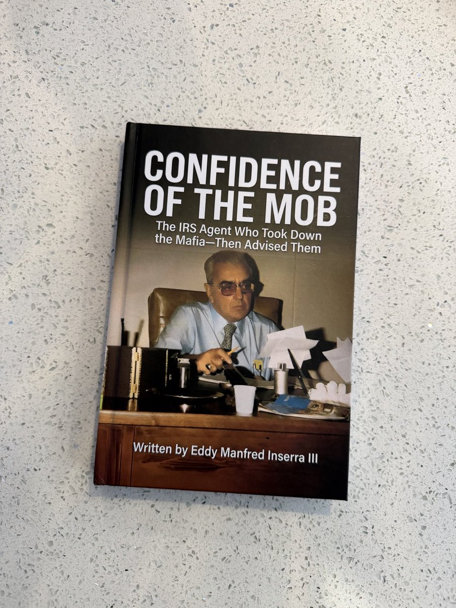 My book, hardcover, in matte finish. 👌

If you’re interested in the mafia, U.S. history, the Kennedy’s, boston mob, the IRS, check out our book. It’s a quick read. 

Confidenceofthemob.com to order or search case file documents.