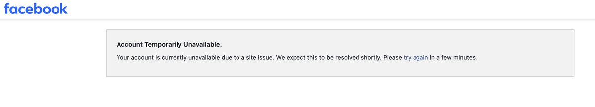 I guess the Meta Status page is about to turn red🚨🚨🚨