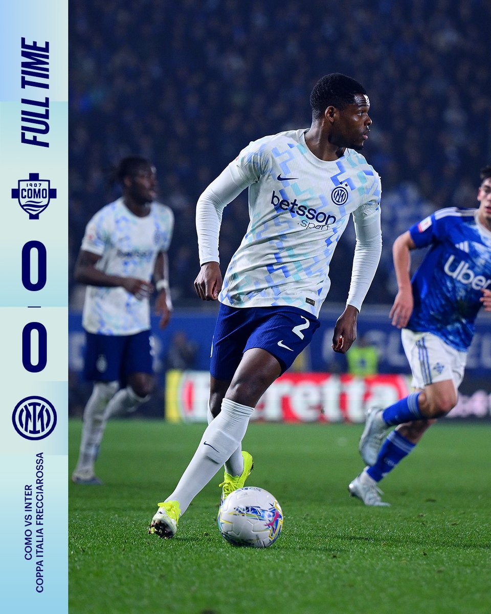 Inter's tweet image. Finisce in parità ⚖️
