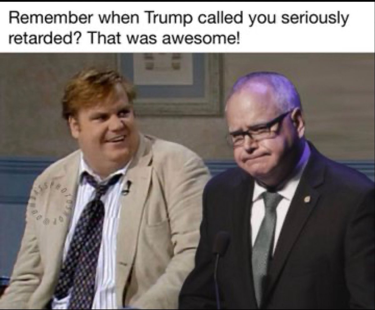 <a href="/GovTimWalz/">Governor Tim Walz</a> Hey retard your fraud schemes hit people’s pocketbook. You should just pipe down and maybe lear something.