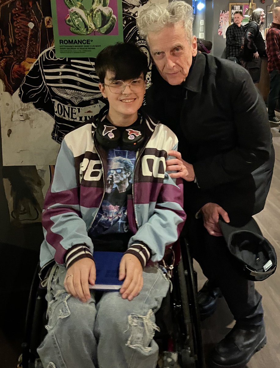 corvidgrave's tweet photo. Lads I met Peter Capaldi my life is fully complete I can’t even describe how happy I am right now I’m in shock

An all around amazing guy, musician, and actor- playing of course my favourite ever Doctor 12th!!!!!!!

The gig was absolutely stellar!!! I want to go again immediately https://t.co/nrCwqLSX0d