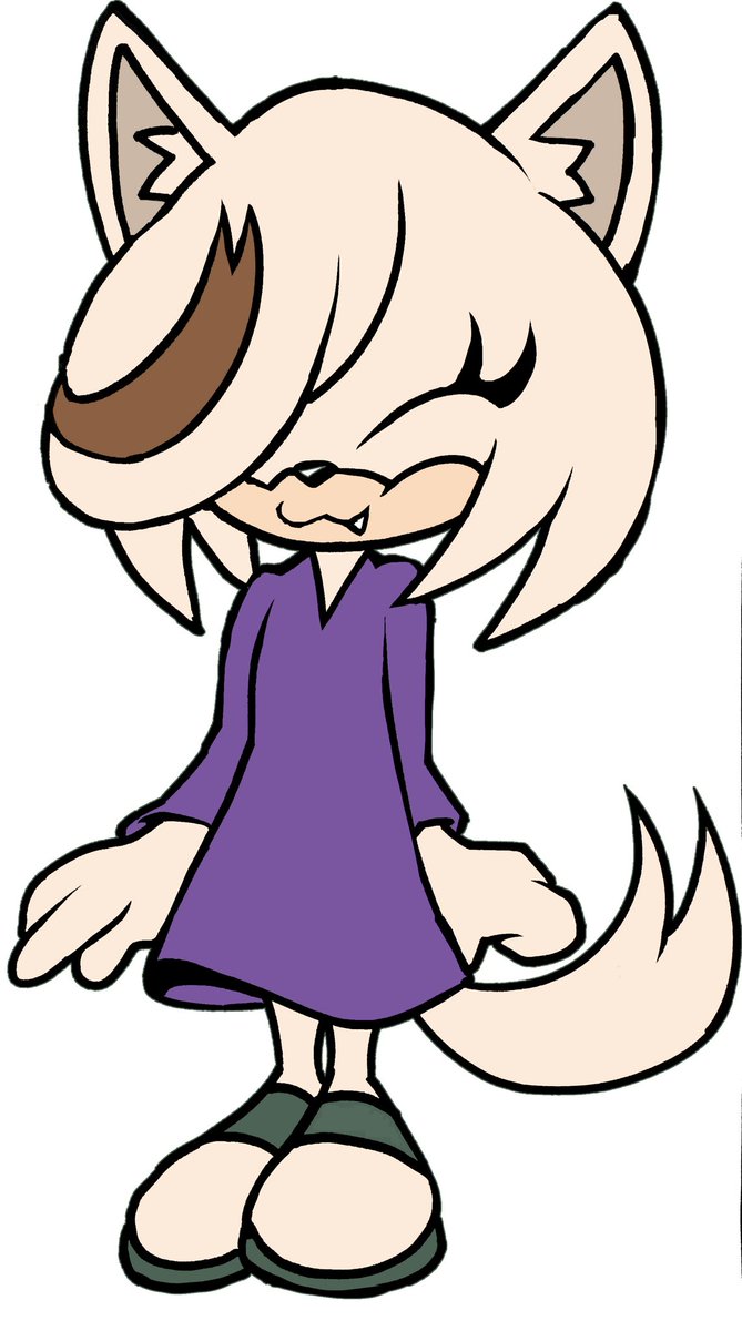 MauveMarsupial's tweet photo. Wolf Puppy Mobian Sage done by @cosmicseternity! Sage gets at least a mouse and hedgehog Mobian form in my aus. But in one of them, she gets a LOT more. One of which is a wolf, just like Whisper. Which do you prefer? Blonde streak or brown?

#SageRobotnik https://t.co/WzBhFUr8gN