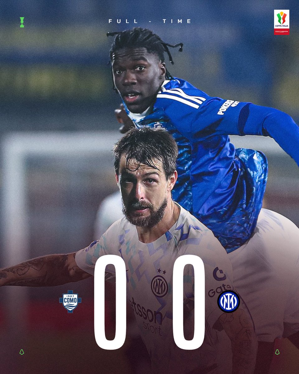 SerieA_ES's tweet image. El partido de ida de la primera semifinal de la #CoppaItaliaFrecciarossa termina en empate 🤝

#ComoInter 0⃣-0⃣