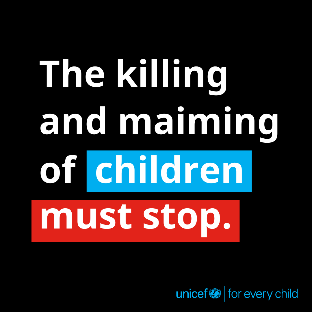 As we have earlier warned, the military escalation in the Middle East is putting the lives of millions of children in the region at risk.

Scores of children have been reported killed and injured in multiple countries.

Targeting civilians and civilian infrastructure, including