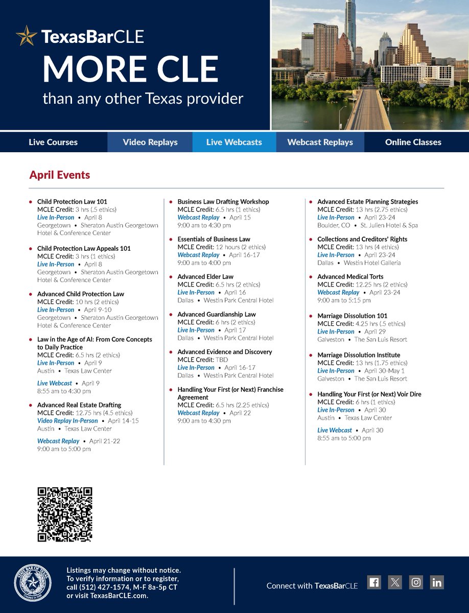 TexasBarCLE tweet media