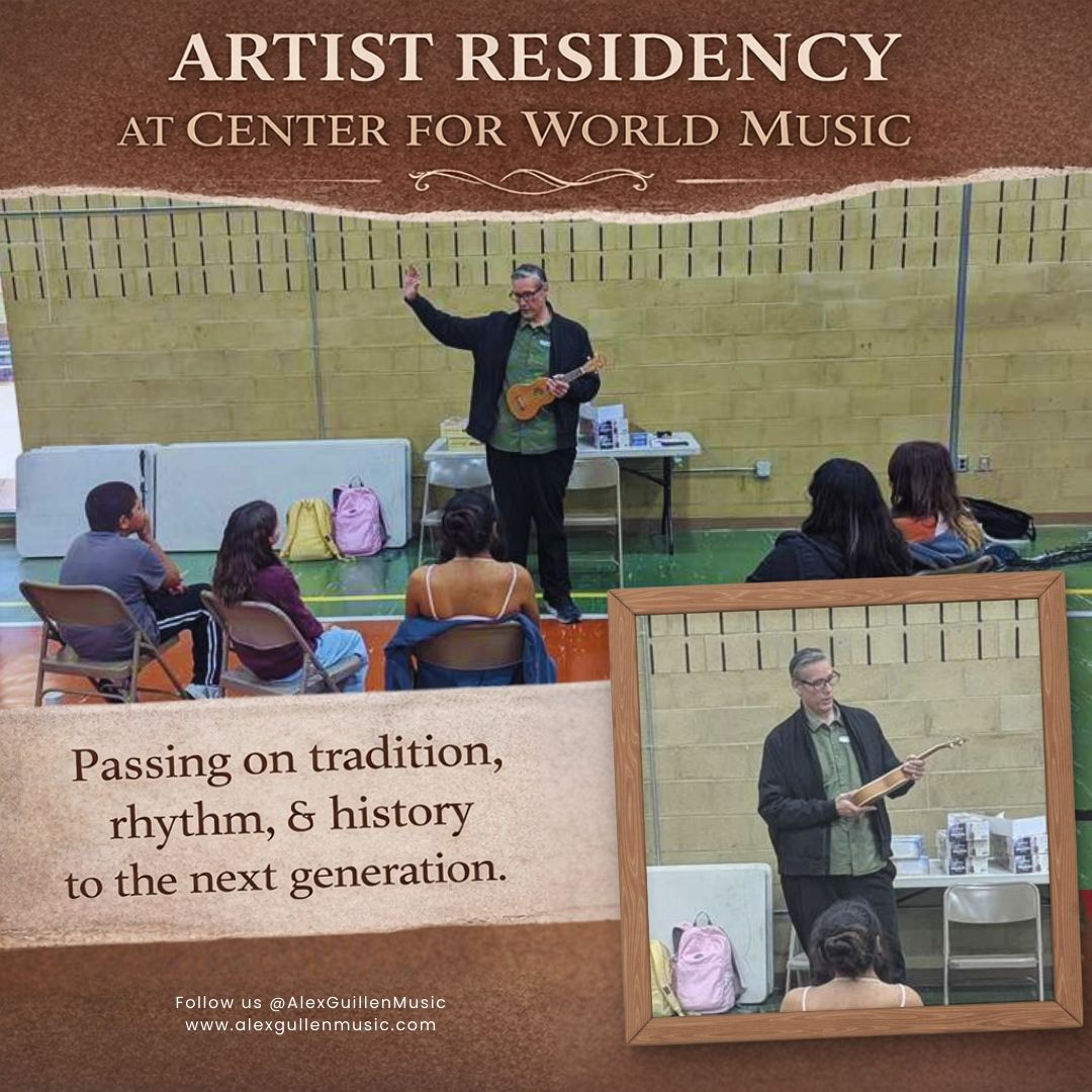 Center for World Music just dropped a feature on my Teaching Artist residency — teaching Hawaiian music &amp; ukulele in San Diego classrooms.

The authenticity isn’t studied. It’s inherited, then passed forward. 🎶🤙

centerforworldmusic.org/2026/02/alex-g…

#WorldMusic #MusicEducation #SanDiego