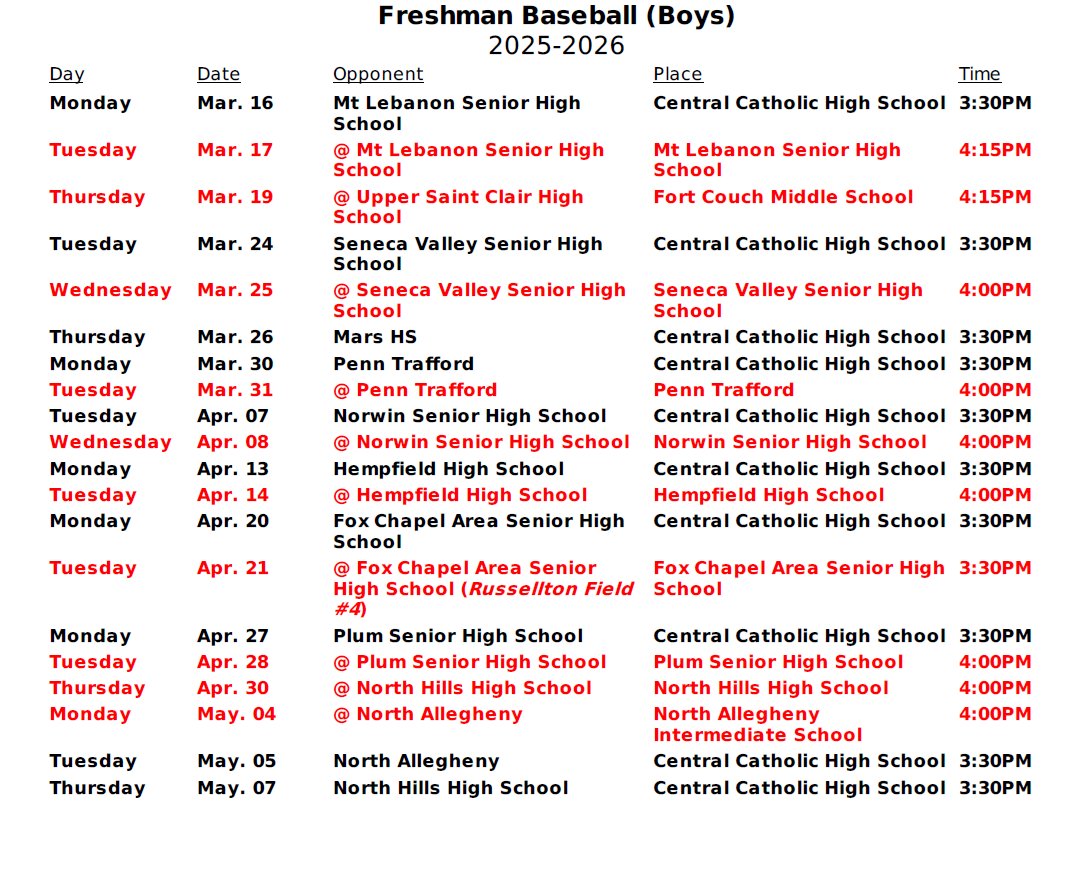 Central Catholic Baseball tweet media