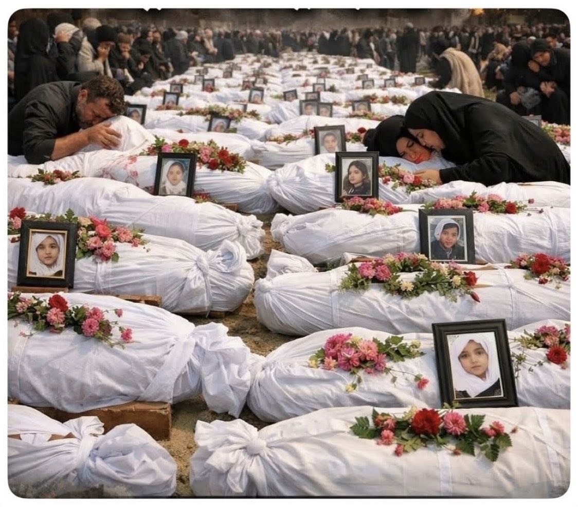 MuhammadArifB's tweet photo. Today, families in Iran buried 165 children who were killed in an attack on a girls’ school during the ongoing unlawful military assault carried out by the United States and Israel
#Iran #Schoolgirls #UNESCO # https://t.co/tMtVxtDKAz