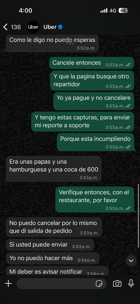 Romanglz24's tweet photo. @McDonaldsMexico Sus repartidores no quieren entregar un pedido que ya me cobraron @McDonaldsMexico  @AtencionProfeco https://t.co/z1UyRkpsND