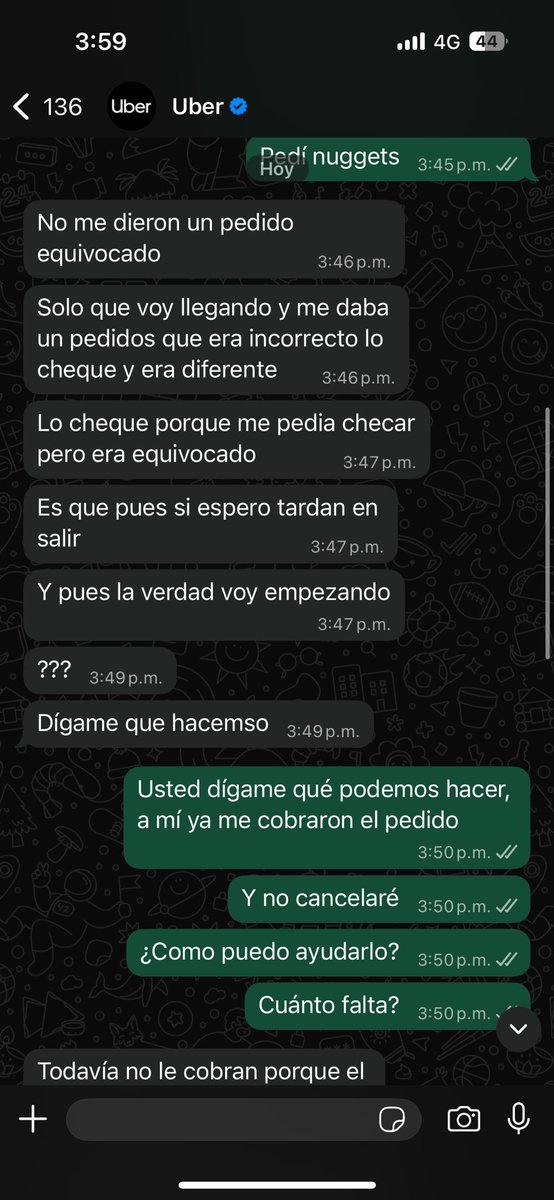 Romanglz24's tweet photo. @McDonaldsMexico Sus repartidores no quieren entregar un pedido que ya me cobraron @McDonaldsMexico  @AtencionProfeco https://t.co/z1UyRkpsND