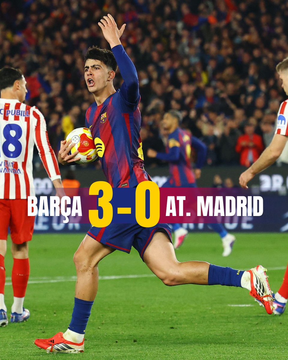LaTdT's tweet photo. 💙❤️ SENSE REMUNTADA, PERÒ AMB BON JOC 

Tot i no defallir i intentar-ho una vegada i una altra, l'Atlètic ha resistit i el Barça no ha aconseguit la remuntada. Sensació de decepció, però d'orgull! Gràcies, Barça, per fer-nos vibrar d'aquesta manera!

https://t.co/U192ogq3Am https://t.co/yS259x9DHs